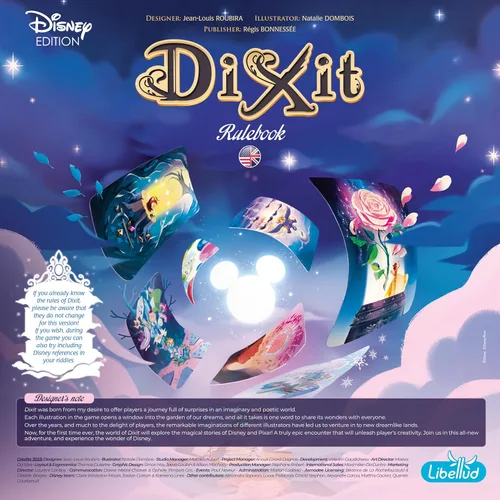 Vista 2 de Asmodee Dixit Disney Edition Juego de Mesa - Sumérgete en una Aventura Mágica de Narración, Divertido Juego Familiar para Niños y Adultos, Edades