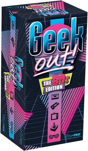Vista 3 de Geek Out! - Edición de los 80, juego de fiesta de cultura pop, divertido juego de bluffing para adultos, familiar, nostalgia clásica de los 80