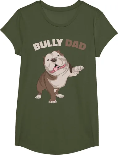 Vista 22 de American Bully Dad Dog Owner Father Funny Men T-Shirt Asphalt Grey