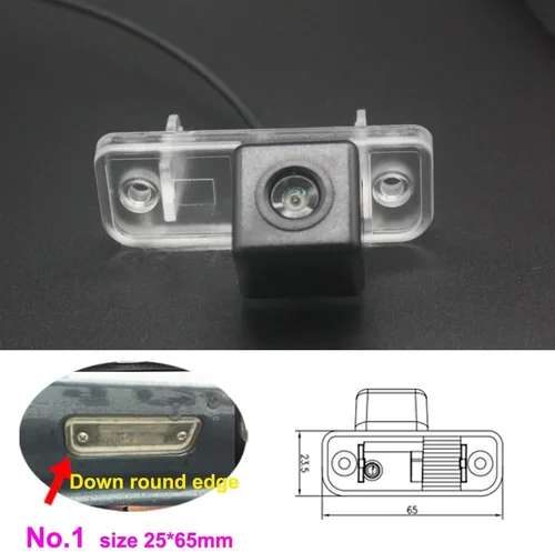 Vista 2 de Cámara de copia de seguridad a prueba de agua Color Cámara de visión trasera del coche Ángulo de 170 grados para MB C E CLS Clase W203 W211 W219 No.