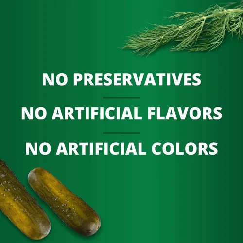 Vista 3 de Pickerfresh Eneldo Kosher Wholes Encurtidos enteros grandes Ingredientes simples Sin OMG, sin color artificial y sin conservantes 24 onzas