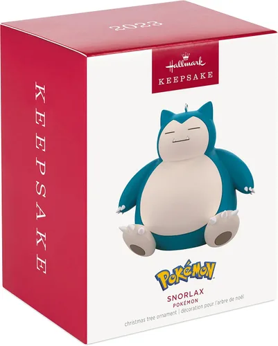 Vista 3 de Hallmark Keepsake Adorno navideño de Pokemon 2023, Snorlax