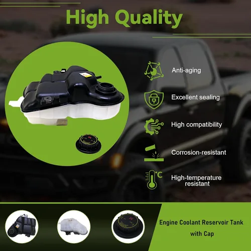 Vista 4 de Depósito de refrigerante del motor CNS con tapa compatible con 03 - 07 FORD EXCURSION / F-SERIES SUPER DUTY 5.4L V8 / 6.0L DIESEL TURBO / 6.8L V10