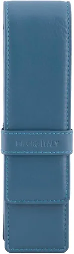 Vista 15 de DiLoro Estuche doble de cuero para lápices para dos bolígrafos y lápices (negro)