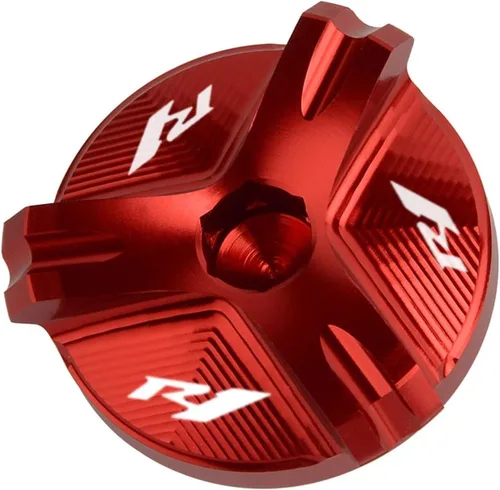 Vista 10 de Tapa de tapón de llenado de aceite de motor CNC para motocicleta, compatible con Yamaha YZF R1 R3 R6 YZFR1 1998-2020 YZFR3 2015-2021 YZFR6 YZFR6S R1