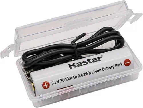 Vista 2 de Kastar Paquete de 1 batería de repuesto para batería de iones de litio SF18650B con Micro-USB