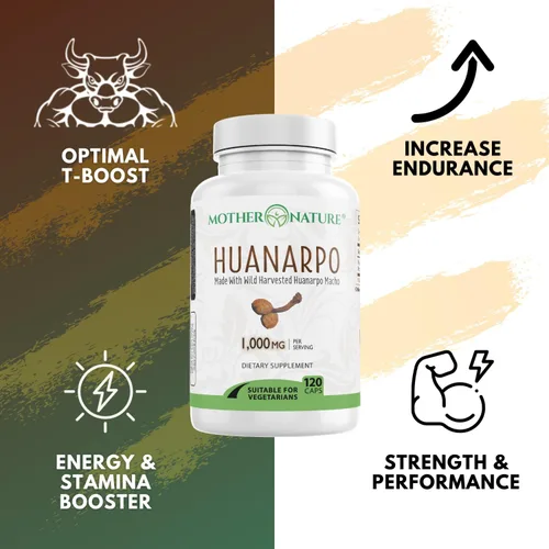 Vista 7 de Huanarpo Macho Cápsulas 1000mg – 120 cápsulas veganas – Suplemento de energía natural, resistencia y vitalidad – Apoya el rendimiento masculino