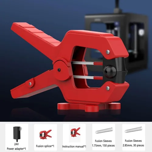 Vista 8 de 3D Filament Welder, 1.75Mm/2.85Mm Connector Tool, 240℃ Temperature, Consumables Splicer, Repair Broken Filaments for Pla, Abs, Petg, TPU, Pc, Pp