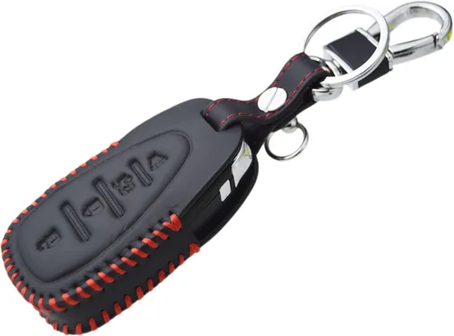 Vista 5 de Funda de llavero de cuero con costura hecha a mano para Chevrolet Chevy Malibu Camaro Trax Traverse Sonic Cruze Volt Equinox Trailblazer