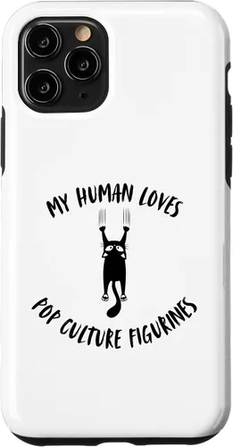 Vista 26 de iPhone XR My Human Loves Pop Culture Figurines - Cat Parent Hobby Case