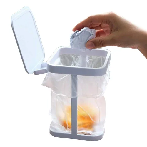 Vista 4 de Soporte para bolsa de basura para el hogar y la cocina para el coche (negro)