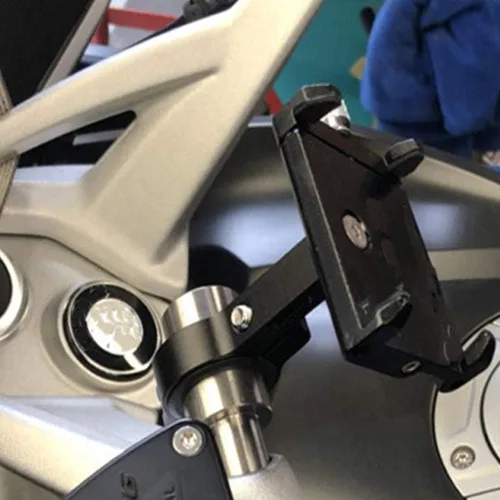 Vista 7 de Mzmotpv Repuesto para BMW K1600GT K1600GTL K1600B R1200RT Soporte Universal para Teléfono con Varilla de Extensión Soporte de Navegación Móvil (2)