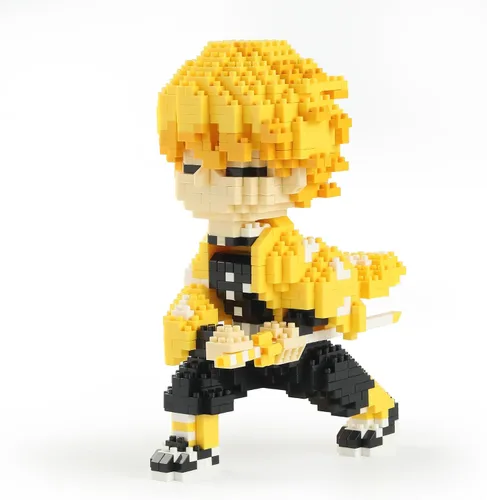 Vista 10 de MACTANO Figura de anime Giyuu Tomioka Mini bloques de construcción