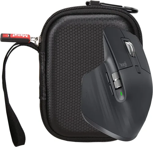 Vista 6 de Estuche rígido de transporte para Logitech MX Master 4/3/3S / 2S Ratón inalámbrico, a prueba de golpes, bolsa de almacenamiento de EVA con bolsillo