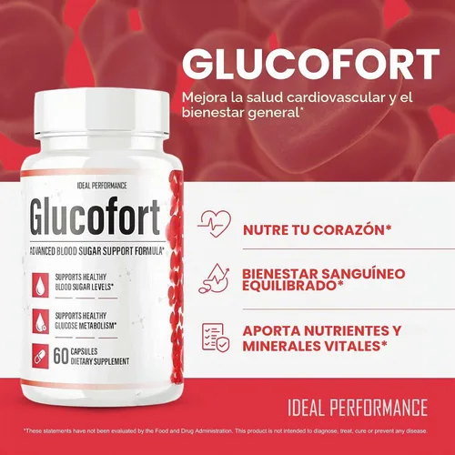 Vista 4 de IDEAL PERFORMANCE (Oficial) Suplemento de fórmula Glucofort (paquete de 5)