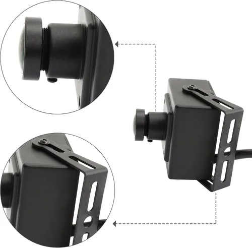 Vista 4 de ELP Cámara de ojo de pez USB 170 grados 960 p Cámara web de poca luz gran angular para computadora Raspberry Pi Mini UVC USB2.0 Lightburn Cámara