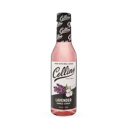 Vista 8 de Jarabe Simple de Lavanda Collins con Azúcar Real para Cócteles, Spritz, Té Helado, Limonada, Chocolate Caliente, Postre, Repostería, Jarabes