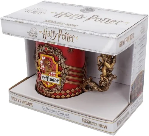 Vista 7 de Nemesis Now Harry Potter Gryffindor Hogwarts House - Jarra coleccionable, 1 unidad (paquete de 1), oro rojo, 22.0 fl oz