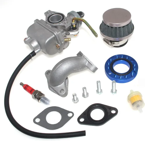 Vista 7 de Kit de carburador PZ20 compatible con Coolster Tao Tao 125cc 110cc 90cc 70cc 50cc ATV Dirt Bike Baja Kazuma Go Kart 4 tiempos actualización de motor