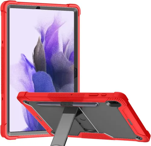 Vista 27 de Dteck Funda para Galaxy Tab S9 Plus/S8 Plus/S7 FE/S7 Plus de 12.4 pulgadas, función de reposo/activación automática de piel sintética con soporte