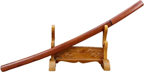 Vista 2 de Katana - Espada Katana de 41 pulgadas, hecha a mano japonesa, práctica, acero T10, templado/arcilla templada, espiga completa, afilada, vaina..