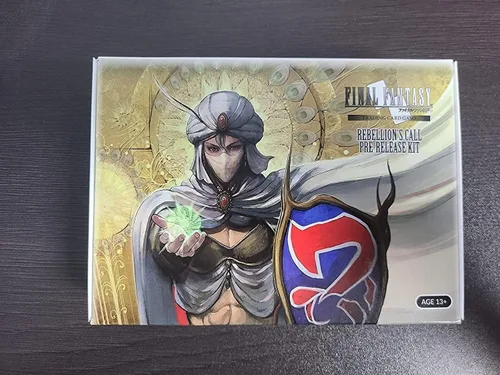 Vista 4 de Final Fantasy TCG: REBELLION'S Call PRE-Release KIT - 9 paquetes de refuerzo, mangas, tarjeta promocional