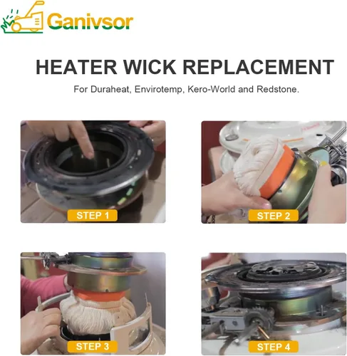 Vista 5 de Ganivsor 32225 Mecha de calentador de queroseno para Kero World KW-24C DuraHeat DH-2300 Dyna-GLO CV-2300 y RMC-95C Envirotemp CV-2300 Keroheat