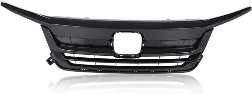Vista 14 de Parrilla delantera superior e inferior cromada compatible con Honda CR-V 2007 2008 2009 Rejilla superior e inferior cromada