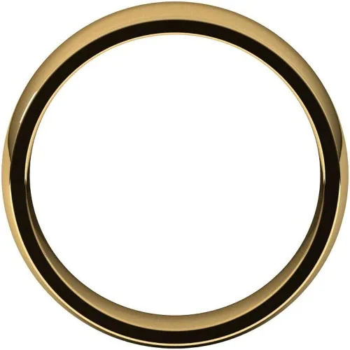 Vista 2 de Anillo de boda de oro amarillo de 18 quilates de 0.197in de ajuste cómodo, clásico, liso, tradicional, talla 9.5, Oro