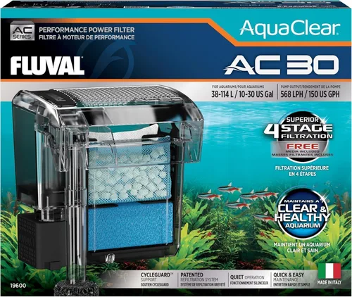 Vista 7 de AquaClear 30 Filtro de potencia, filtro de tanque de peces para acuarios de 10 a 30 galones