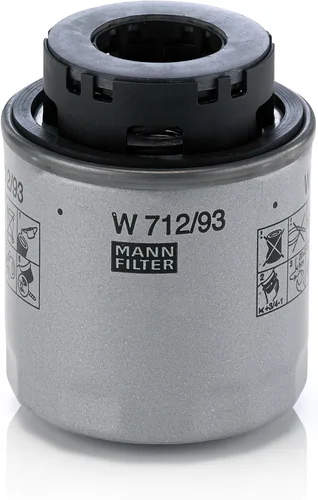 Vista 2 de MANN-FILTER W 712/93 - Filtro de aceite para automóviles y transportadores