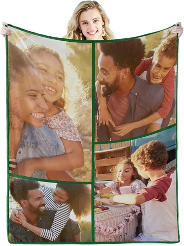 Vista 25 de Mantas personalizadas con fotos, manta personalizada con fotos, manta suave personalizada, regalos para el mejor papá de la historia, abuelo