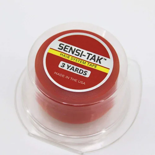 Vista 2 de Sensi Tak" - Cinta adhesiva de doble cara para hombres, sistema de cabello, extensiones de cabello tipo tupé, extensiones de cabello con cierre