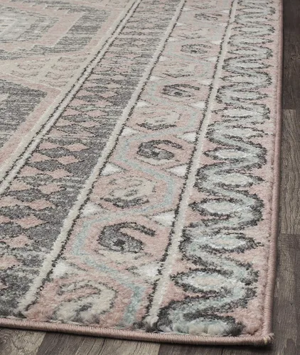 Vista 9 de Rugs America Hailey HY10A Heath - Alfombra vintage de transición de 8 x 10 pies