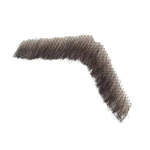 Vista 4 de Bigotes falsos de cabello humano hecho realista con barba falsa hombre barba de cabra para adultos y niños, entretenimiento, drama, fiesta