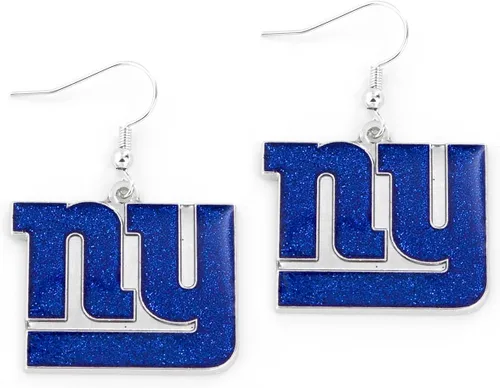Vista 12 de aminco NFL - Aretes deslumbrantes con purpurina para mujer