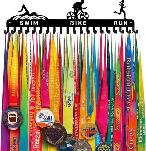 Vista 23 de Medal Hanger Display Rack-Wall Mount Steel for 63+ Medals Easy to Install