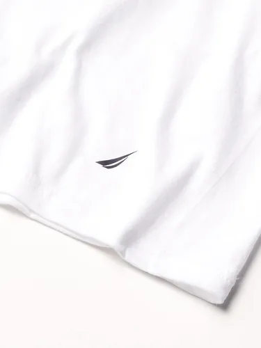 Vista 3 de Nautica Paquete de 4 camisetas de algodón con cuello en V para hombre