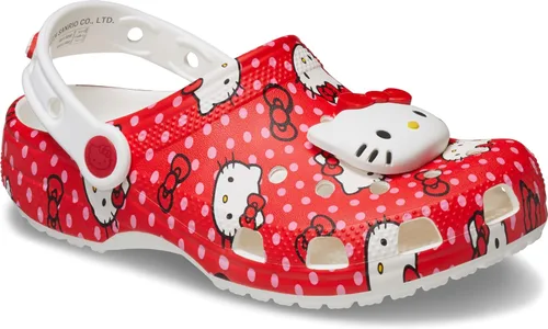 Vista 6 de Crocs Clásico unisex para niños rojo (Multi/red)