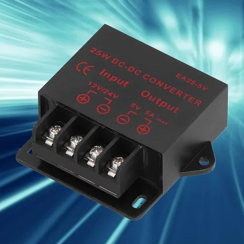 Vista 5 de EA25-5V 12V a 5V 5A Coche LED Suministro 25W DC Módulo 24V Caída 5V Coche Modificado Suministro Transformador Módulo