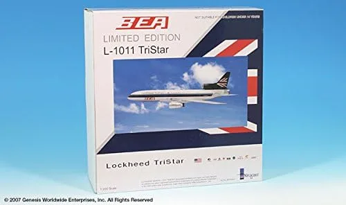Vista 5 de A bordo 200 BEA/Demostración oriental N305EA L1011 Escala 1:200 - Modelo de avión fundido a presión - Parte # A012-IF011001