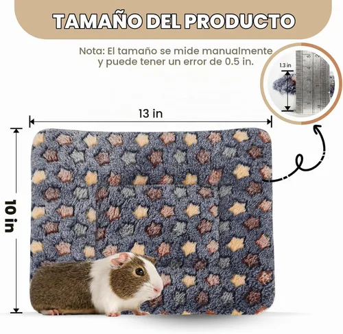 Vista 2 de 2 Pack Cama para Cobayas - 25 x 33 cm Almohadillas de Orina para Cobayas - Ropa de Cama Lavable y con Mayor Grosor (Azul Oscuro, M) Washable
