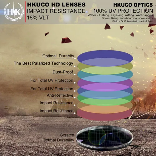Vista 4 de hkuco Mens Lentes de repuesto para Oakley Half Wire 2.0Gafas de sol