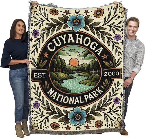 Vista 72 de Pure Country Weavers Manta del Parque Nacional Acadia, manta de tapiz de algodón para regalo, fabricada en los Estados Unidos, 72 x 54 pulgadas