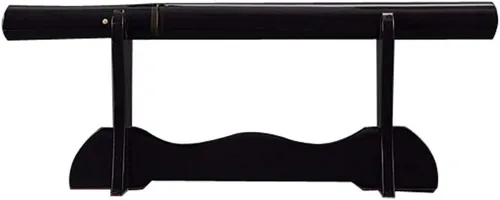 Vista 8 de Black Shirasaya Sword, Hand Forged Full Tang Katana, Wakizashi, Tanto hand-sharpened blades in glossy black shirasaya mounts, 1095 katana and