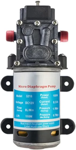 Vista 2 de Bomba de sumidero sumergible Bomba eléctrica de alta presión de 100 W autocebante DC 12 V 24 V (voltaje: 12 V A)