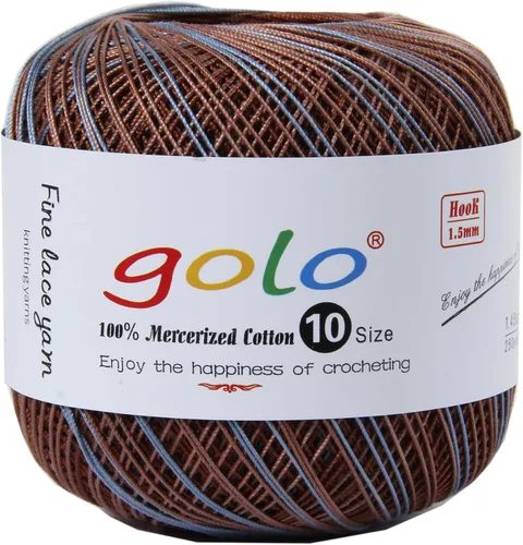 Vista 159 de Golo - 3 bolas de hilo de ganchillo tamaño 10, hilo de crochet para tejer a mano 102