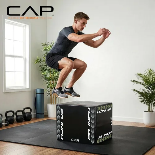 Vista 5 de CAP Barbell Caja pliométrica de espuma 3 en 1 Múltiples estilos