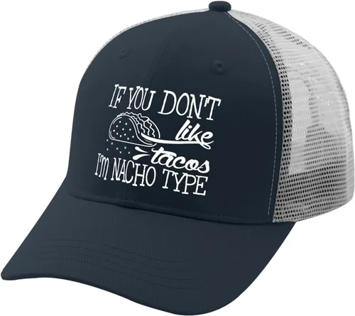 Vista 2 de devor Gorra de béisbol con texto en inglés "If You Don't Like Tacos I'm Nacho" para mujer, con gráficos, ajustable