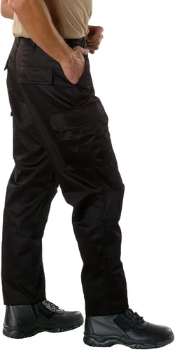 Vista 3 de Rothco Relaxed Fit Zipper Fly BDU Pants - Black